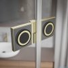 Radaway Essenza Pro Brushed Gold Kdj+S kabina 100x100x100cm prawa szczotkowane złoto 10097310-99-01R/10098100-01-01/10098100-01-01